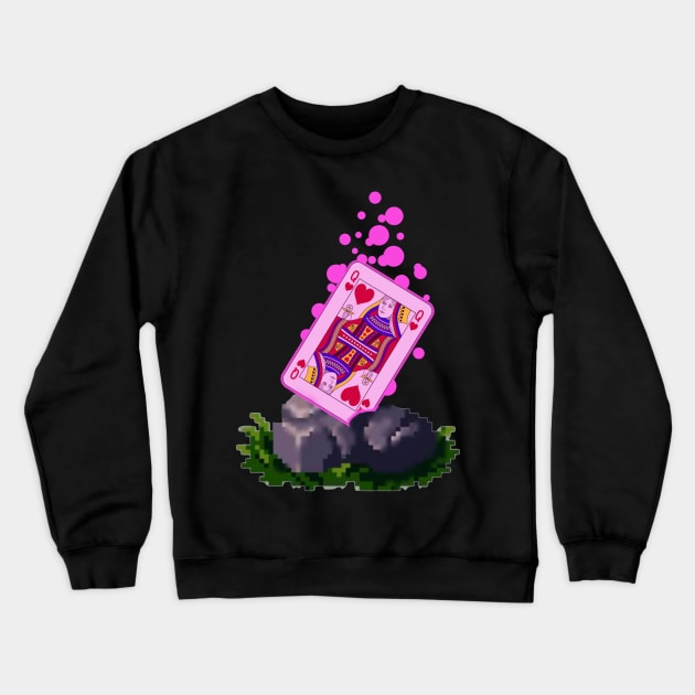 Queen of Hearts Crewneck Sweatshirt by Karambola